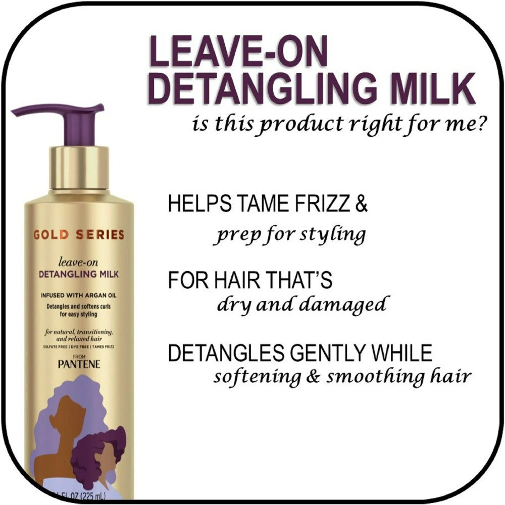 Pantene Gold Series Leave-In Detangling Milk 7.6oz (225ml)