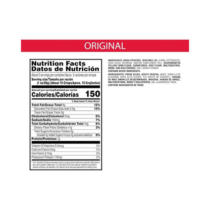 Pringles Original Potato Crisps 5.2oz (149g)