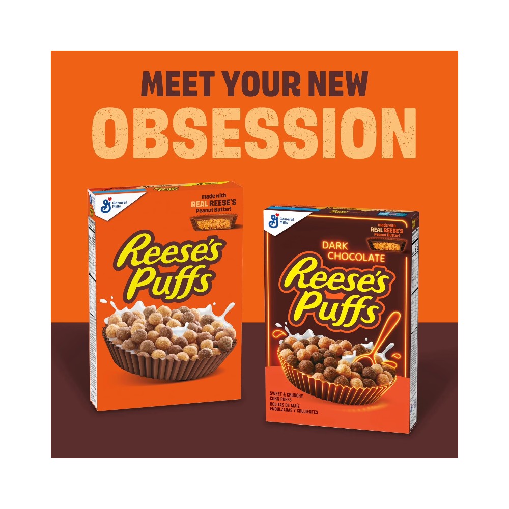 Reeses Puffs Dark Chocolate Cereal 326g