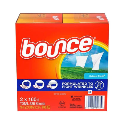 Bounce Dryer Sheet Outdoor Fresh 320's