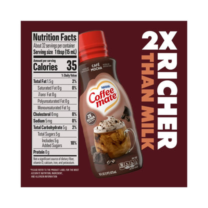 Coffee Mate Cafe Mocha Creamer 16oz - (473ml)