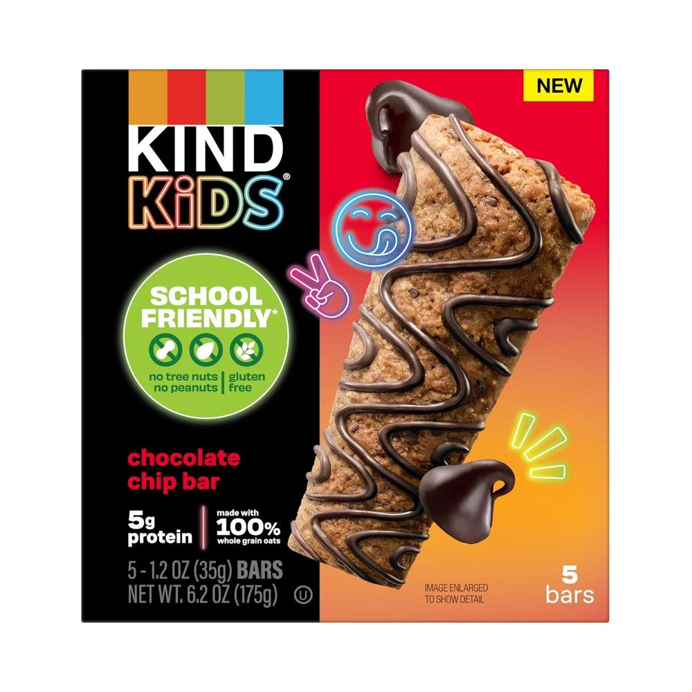 Kind Kids Chocolate Chip Bar 1.2oz (35g) 5 Bars