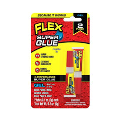 Flex Super Glue Gel 0.1oz (3g) 2 Pack