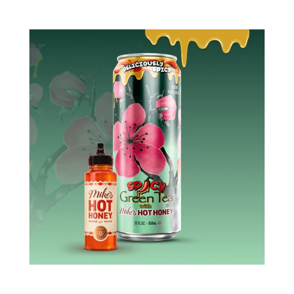 Arizona Spicy Green Tea Mike's Hot Honey 22oz (650ml)