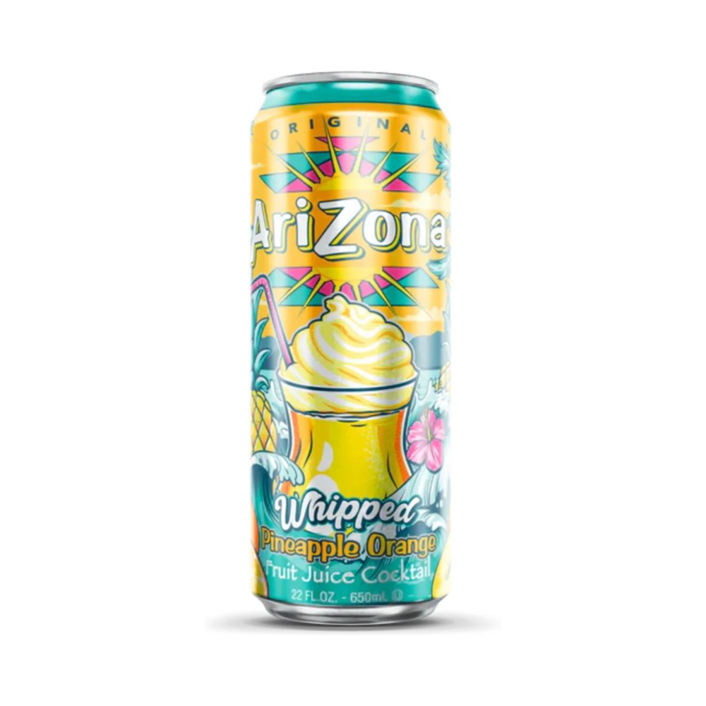 Arizona Whipped Pineapple With Orange Fruit Juice 22oz (650ml)