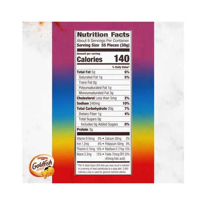 Pep Farm Goldfish Colours Cheddar Crackers 6.6oz (187g)