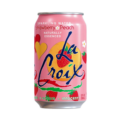 La Croix Sparkling Water Strawberry Peach 355ml