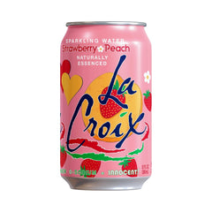 La Croix Sparkling Water Strawberry Peach 355ml