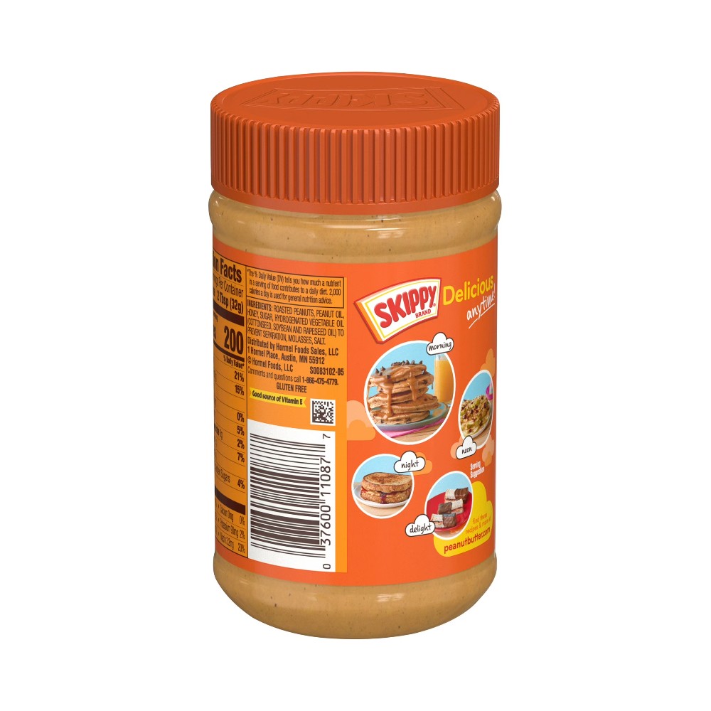 Skippy Honey Roasted Creamy Peanut Butter 16oz (426g)