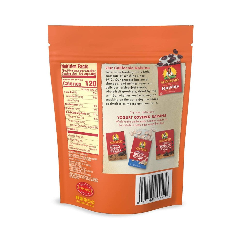 Sunmaid California Sun Dried Zante Currants Bag 8oz (227g)