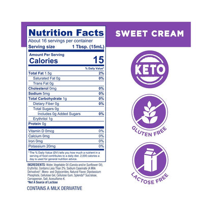 Splenda Coffee Creamer Sweet Cream No Sugar 8oz (237ml)