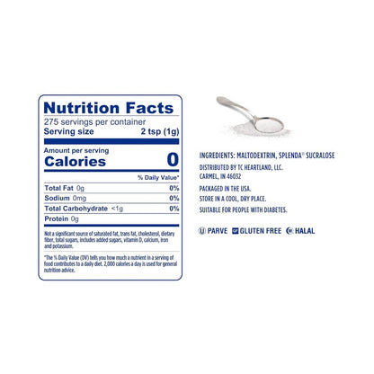 Splenda Granulated Sweetener 9.7oz (275g)