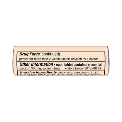 Tums Assorted Fruits Roll 8 Chewable Tablets