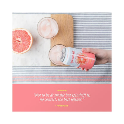 Spindrift Grapefruit Flavoured Sparkling Water 12oz (355ml)