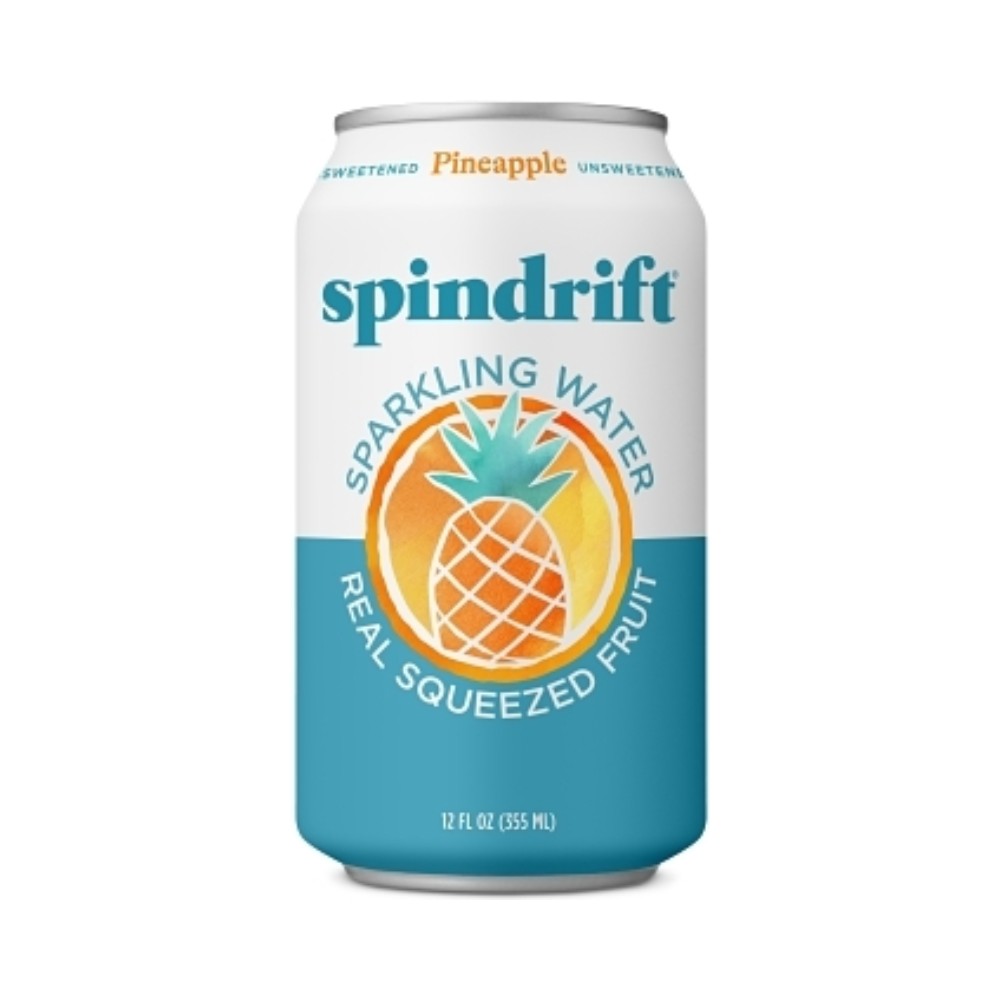 Spindrift Pineapple Flavoured Sparkling Water 12oz (355ml)
