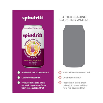 Spindrift Island Punch Flavoured Sparkling Water 12oz (355ml)