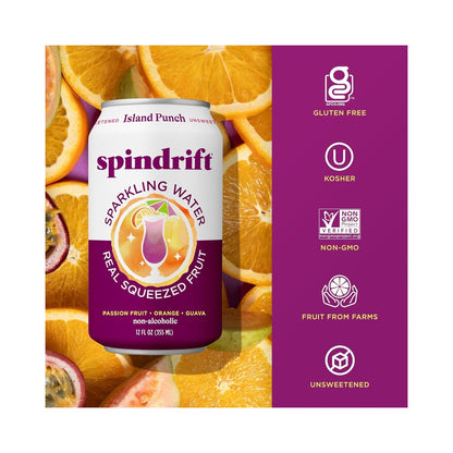 Spindrift Island Punch Flavoured Sparkling Water 12oz (355ml)