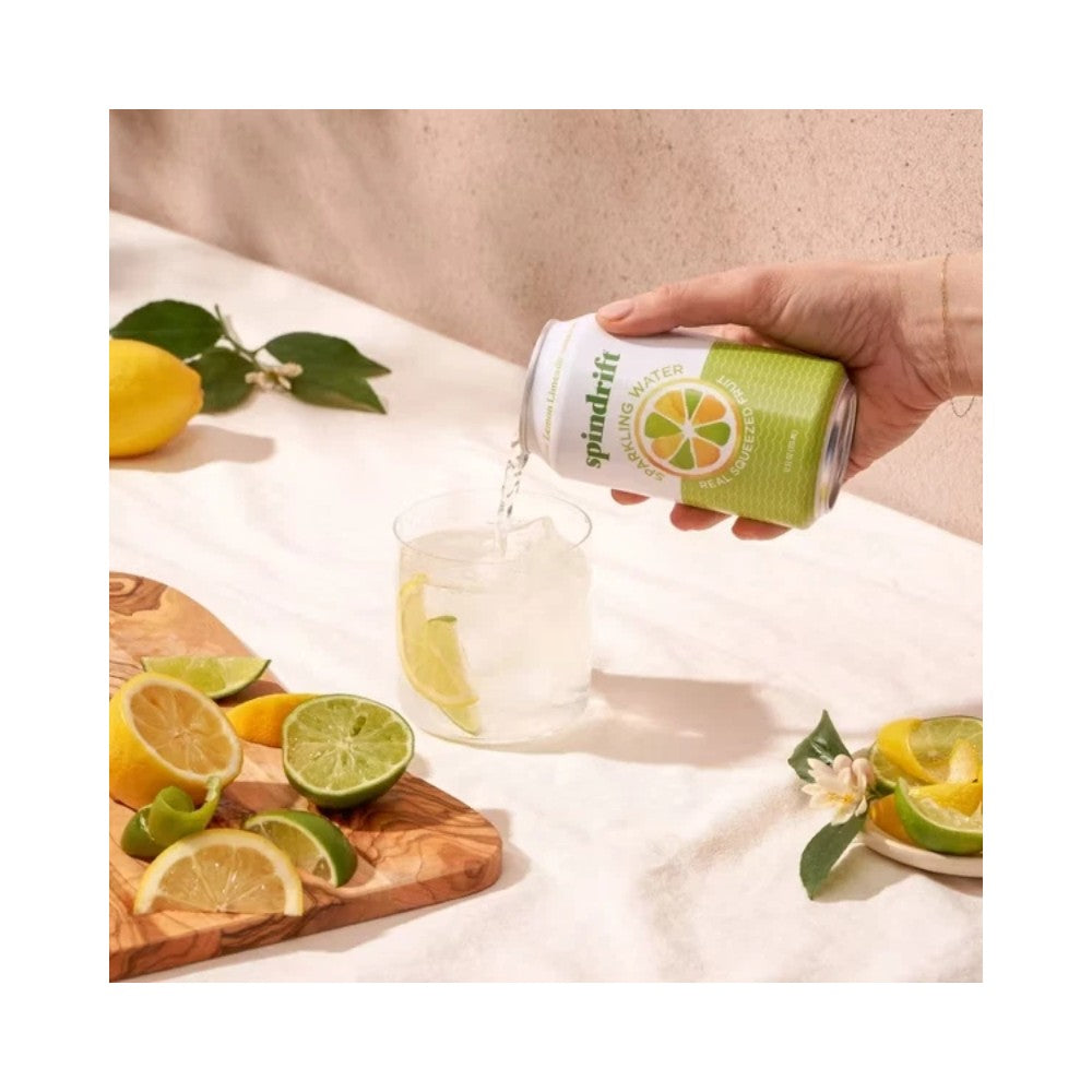 Spindrift Lemon Lime Flavoured Sparkling Water 12oz (355ml)