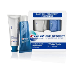 Crest Pro-Health Gum Detoxify Whitening 2 Step Fluoride Toothpaste for Anticavity Whitening Gel 4.0 and 2.3 oz