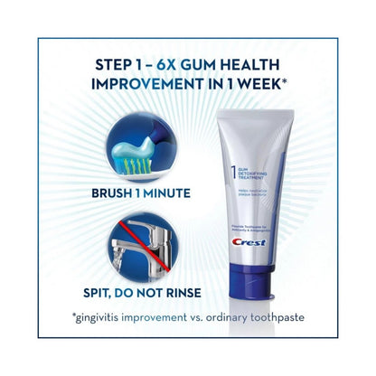 Crest Pro-Health Gum Detoxify Whitening 2 Step Fluoride Toothpaste for Anticavity Whitening Gel 4.0 and 2.3 oz