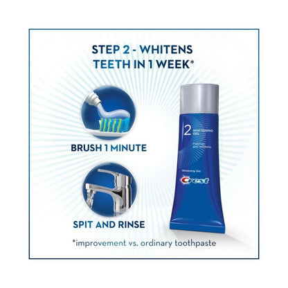 Crest Pro-Health Gum Detoxify Whitening 2 Step Fluoride Toothpaste for Anticavity Whitening Gel 4.0 and 2.3 oz