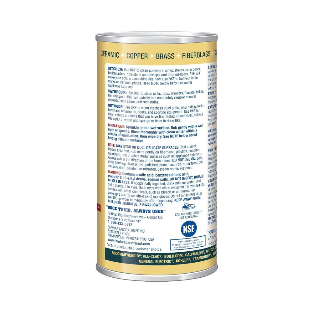 Bar Keepers Friend Cleanser 12 oz (340g)