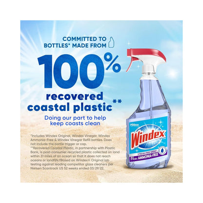 Windex Crystal Rain Glass Cleaner Spray 23oz (680ml) - Ammonia-Free