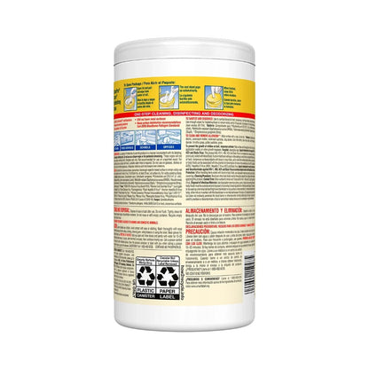 CloroxPro 75 Disinfecting Wipes - Lemon Fresh - Bleach Free