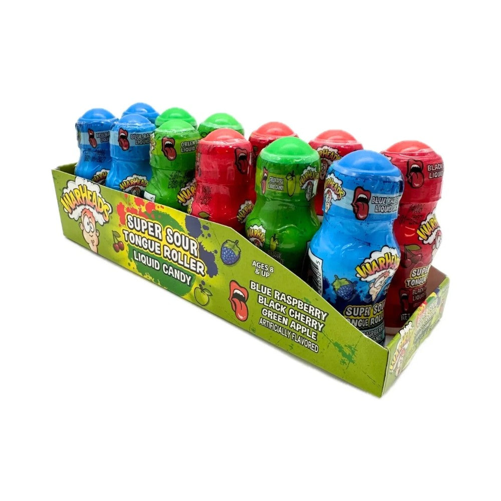 Warheads Super Sour Tongue Roller 0.85oz (25ml) Case of 12