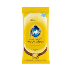 Pledge Expert Care Wood Wipes Lemon Scented 24's