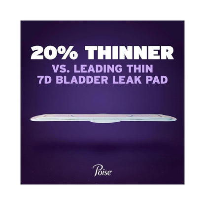 Poise Ultra-Thin with Wings Long Overnight Pad 20's