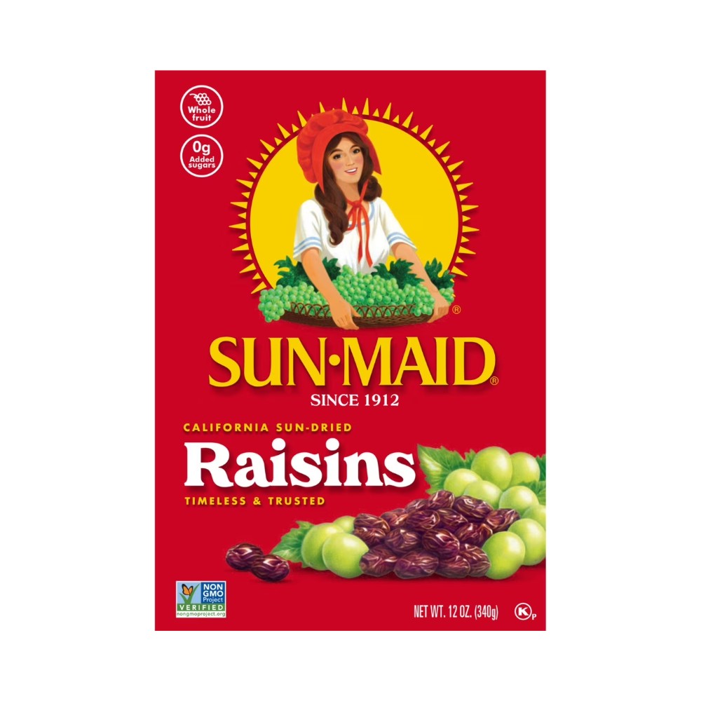 Sunmaid California Sun Dried Raisins Box 12oz (340g)