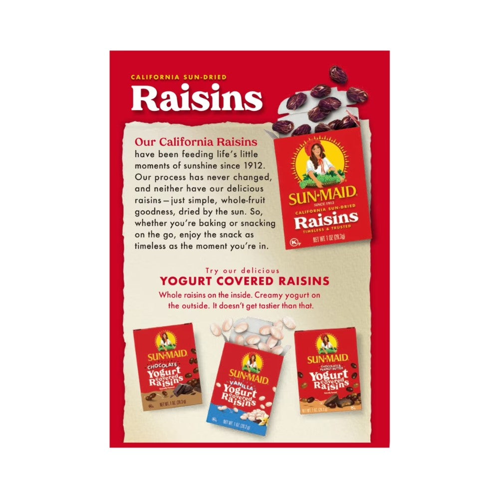 Sunmaid California Sun Dried Raisins Box 12oz (340g)