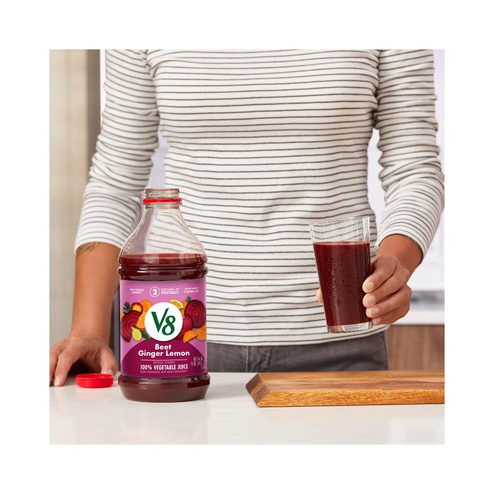 V8 Vegetable Juice Beet Ginger Lemon 46oz (1.36L)