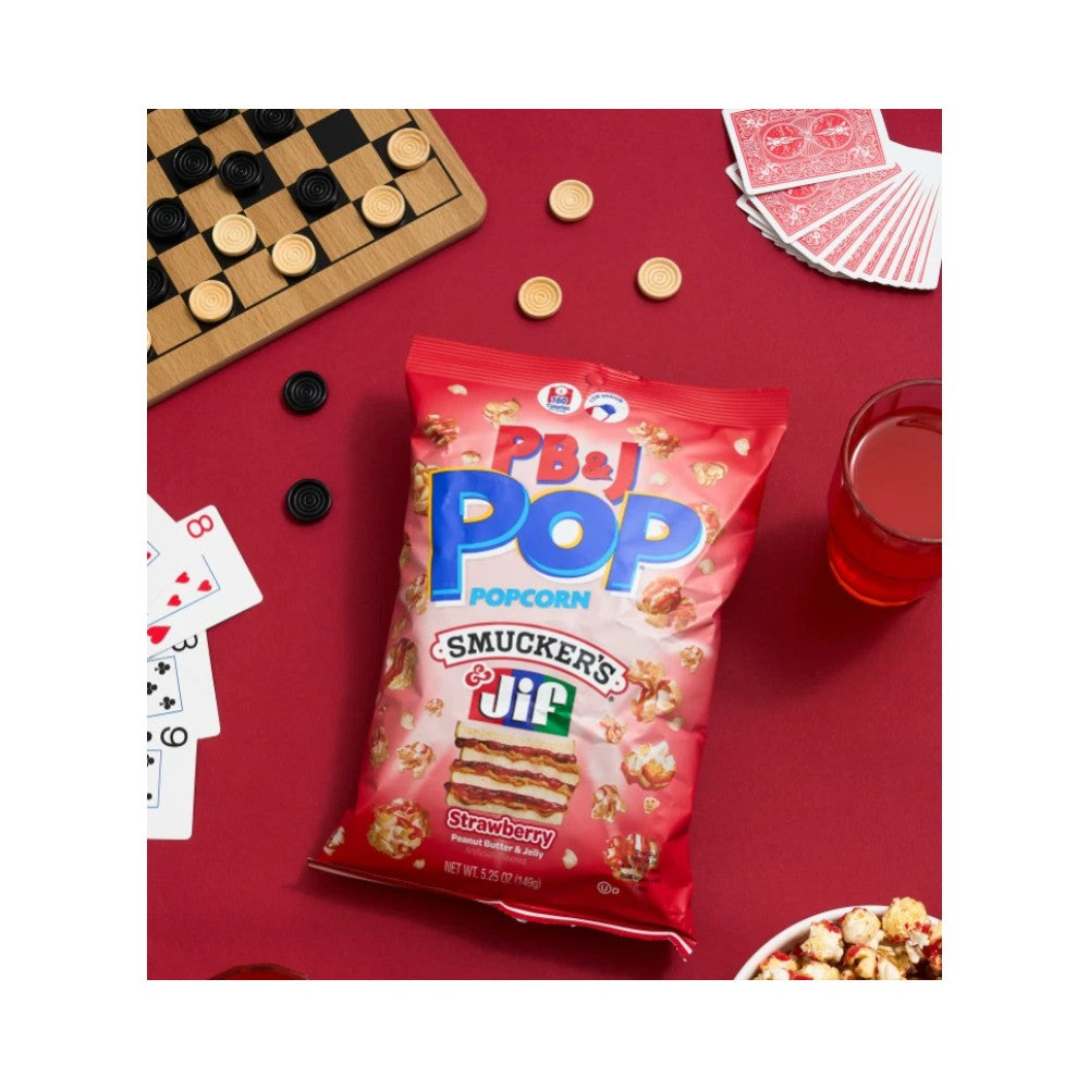 Candypop PB&J Pop Popcorn Strawberry Peanut Butter & Jelly Smucker's & Jif 5.25oz (149g)