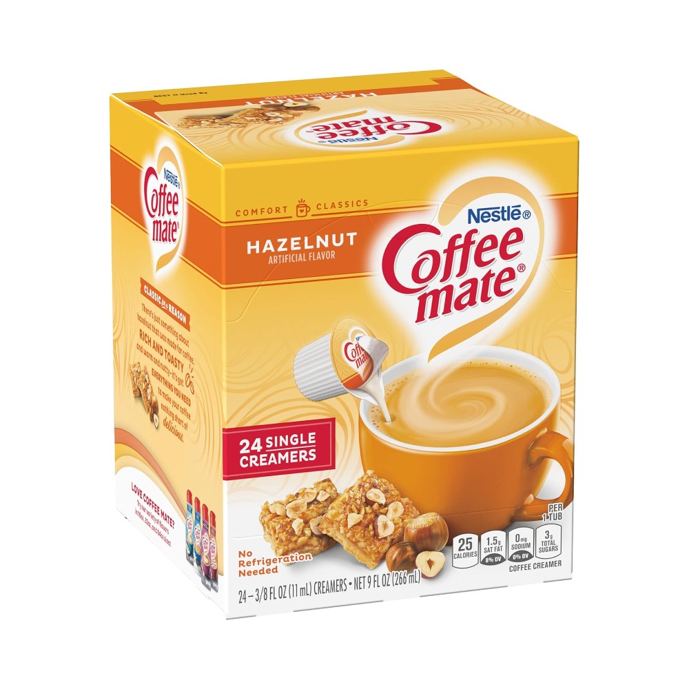 Nestle Coffee Mate Hazelnut Coffee Creamer 0.375oz (11ml) x 24