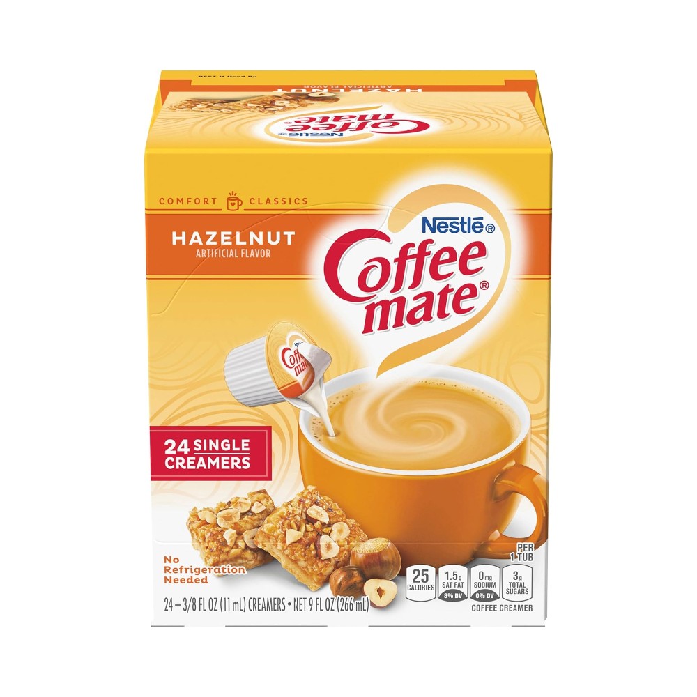 Nestle Coffee Mate Hazelnut Coffee Creamer 0.375oz (11ml) x 24