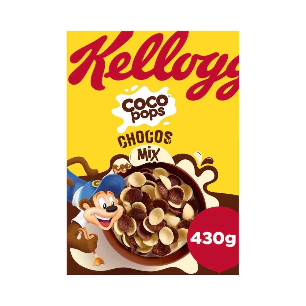 Kellogg’s Coco Pops 430g Chocos Mix Chocolate Breakfast Cereal