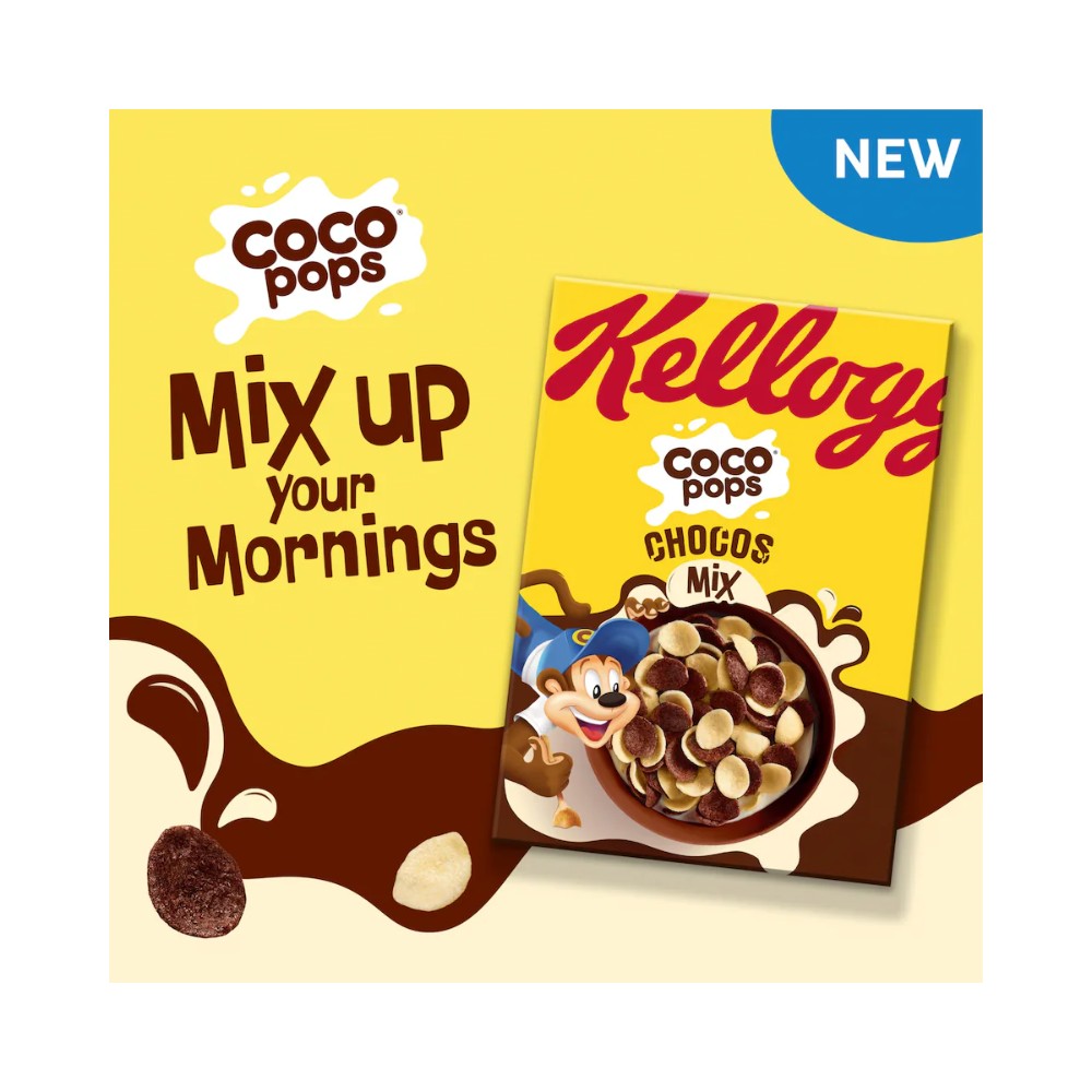 Kellogg’s Coco Pops 430g Chocos Mix Chocolate Breakfast Cereal