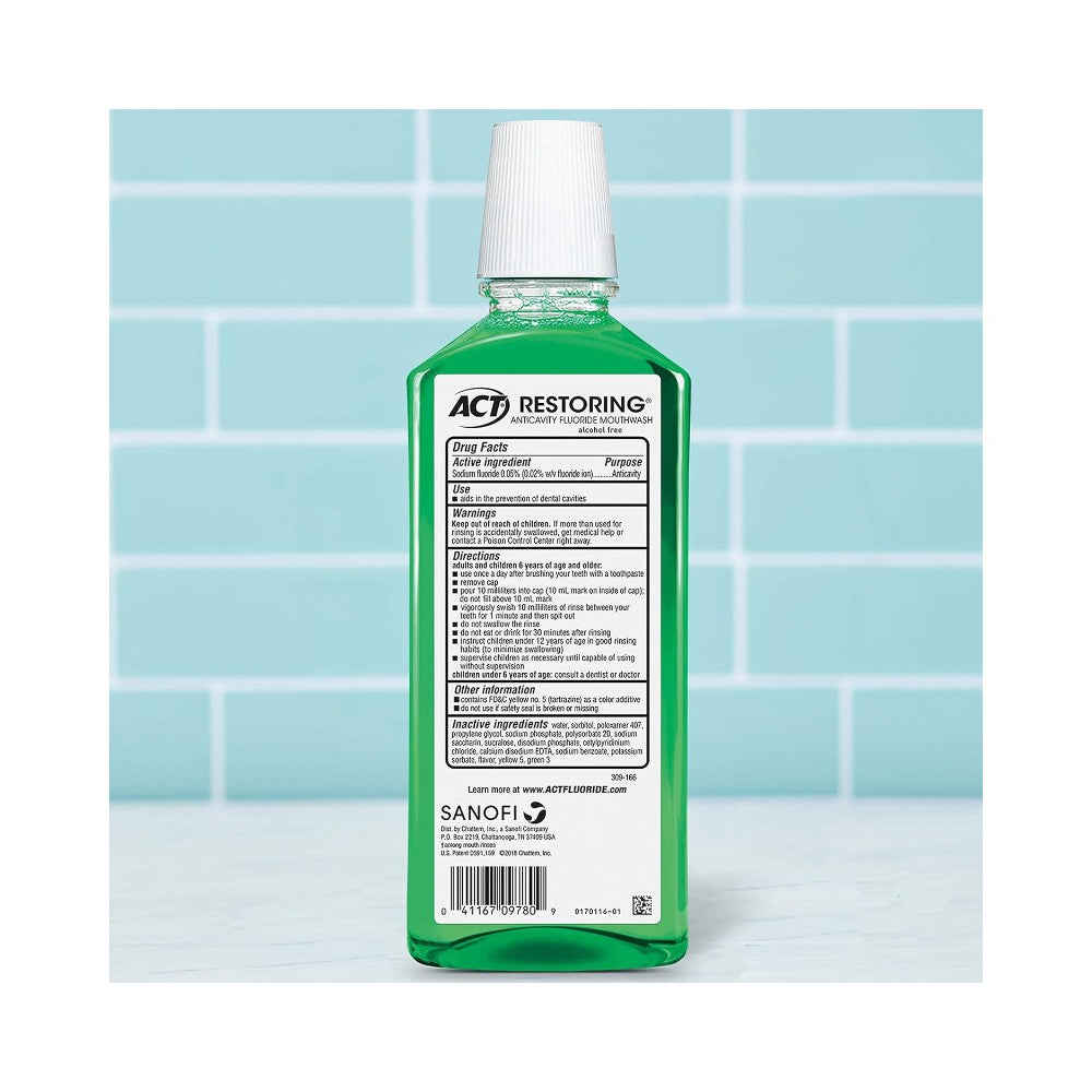 ACT Mouthwash Restoring Mint Burst 18oz (532ml)