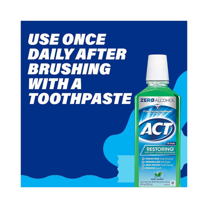 ACT Mouthwash Restoring Mint Burst 18oz (532ml)
