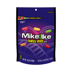 Mike & Ike Stand Up Bag Thrill Ride Mix 10oz (283g)