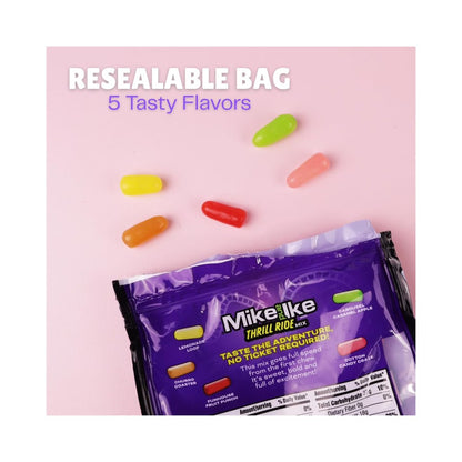Mike & Ike Stand Up Bag Thrill Ride Mix 10oz (283g)