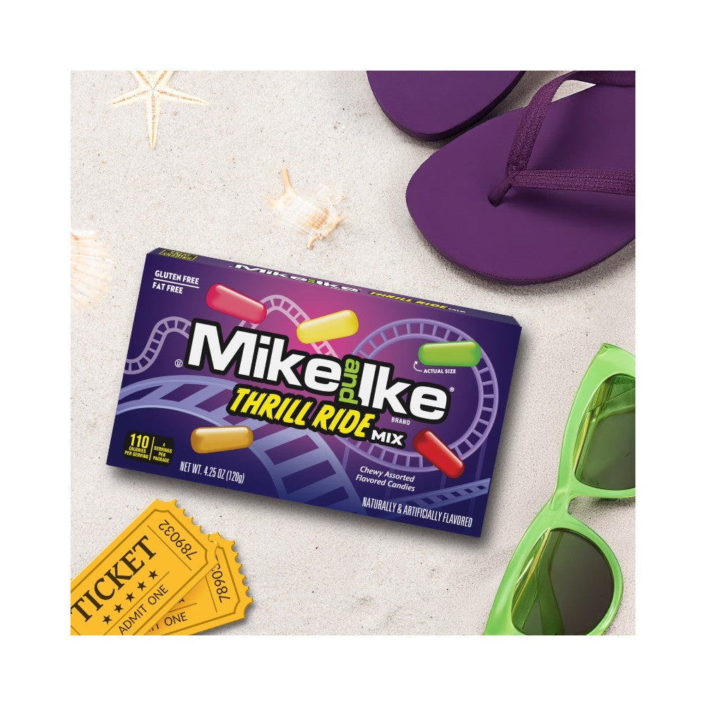 Mike & Ike Theatre Box Thrill Ride Mix 4.25oz (120g)