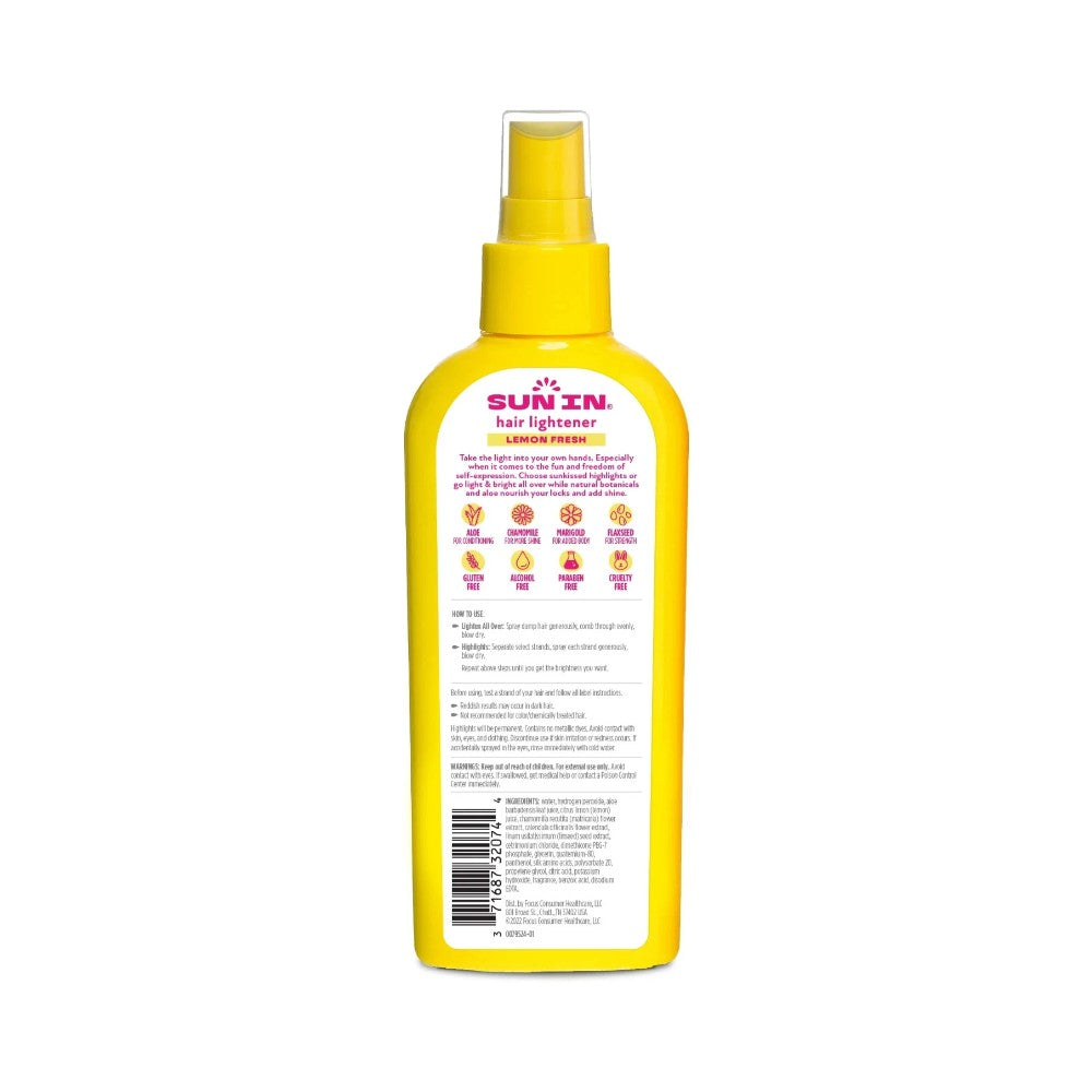 SUN IN Hair Lightener Lemon Fresh Spray 4.7oz (138ml)
