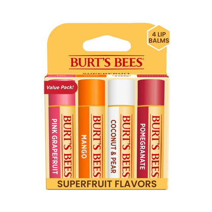 Burt's Bees Superfruit Moisturizing Lip Balm 4x0.15oz (4.25g)