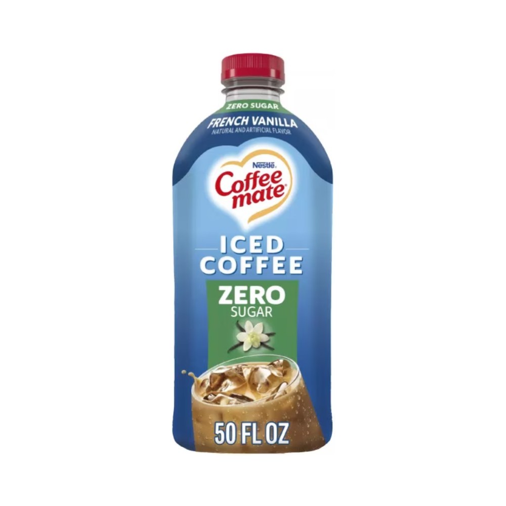 Nestle Coffee Mate Zero Sugar Iced Coffee French Vanilla Creamer 50oz (1.47L)