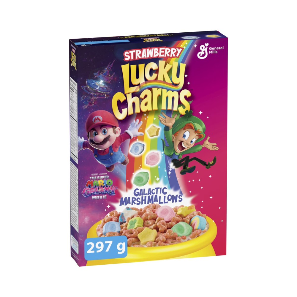 Lucky Charms Strawberry Mario Galactic Marshmallows 297g