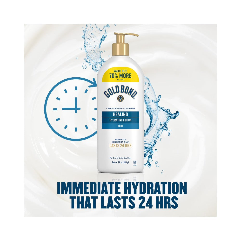 Gold Bond Healing Hydrating Lotion Aloe 24oz (680g)