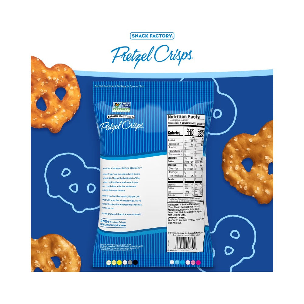 Snack Factory Pretzel Crisps Original 3oz (85g)